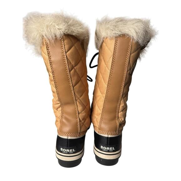 Sorel Women’s Tofino Cate Snow Cold Weather Boots Size 8M Curry Black - Picture 3 of 6